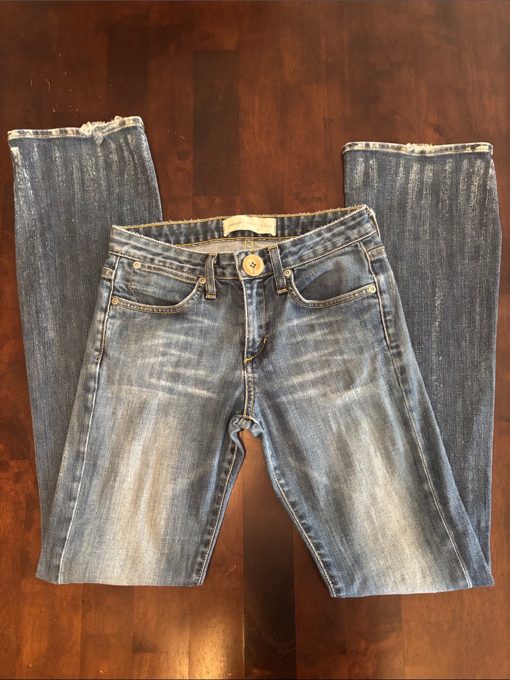Light Blue Wide-Leg Flare Jeans